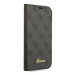 Guess GUBKP14SHG4SHK hard silikonové pouzdro iPhone 14 6.1" black book 4G Vintage Gold Logo