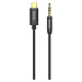 BASEUS kabel audio Yiven Series, USB-C - Jack 3.5mm, M/M, 1.2m, černá - CAM01-01