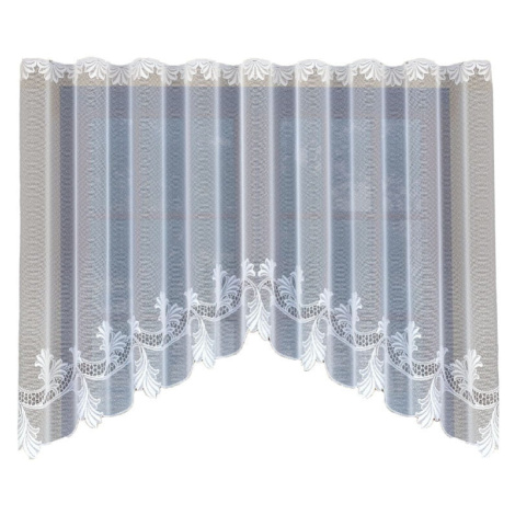 Dekorační žakárová záclona s řasící páskou MAYRA 130 bílá 300x130 cm MyBestHome MyBestHome PRO