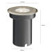 Lucande IP67 – LED zemní zápustné svítidlo Ava, kulaté