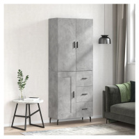 vidaXL Skříň highboard betonově šedá 69,5x34x180 cm kompozitní dřevo