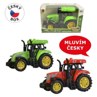 MADE - Traktor s českým hlasem, světlo zvuk, na setrvačník, 14 cm, Mix Produktů