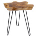 KARE Design Dřevěný odkládací stolek s kovovými nohami Aspen 50x50cm