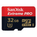 Paměťová karta SanDisk Extreme Pro microSDHC 32GB 100/90 MB/s A1 C10 V30 (SDSQXCG-032G-GN6MA)