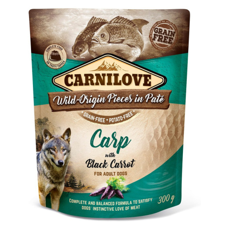 Carnilove Dog Pouch Paté Carp with Black Carrot 300 g | Kapsička pro psy