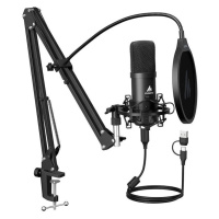 Mikrofon Maono A04E microphone with tripod (black)