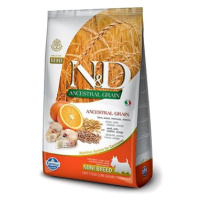 N&D Ancestral Grain Dog Adult Mini Codfish & Orange 7 kg