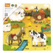 Puzzle s držadly Viga 44592 farma