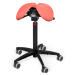 Sedlová židle Salli MultiAdjuster Barva čalounění: Kůže - korálová #05145, Konstrukce: černá + s