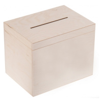 FK Dřevěný box na svatební přání - 29x20x23 cm, Přírodní
