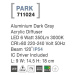 NOVA LUCE venkovní nástěnné svítidlo PARK hliník tmavě šedá akrylový difuzor LED 6W 3000K 220-24