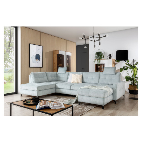 Sedací souprava Nawe do U Provedení: Levá U, Nožičky: Černé, látka: Riviera_81