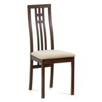 Jídelní židle Alora krémová, ořech