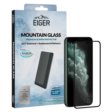 Ochranné sklo Eiger 3D GLASS Full Screen Glass Screen Protector for Apple iPhone 11 Pro Max/XS M Eiger Glass