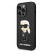 Karl Lagerfeld Liquid Silicone Ikonik NFT kryt iPhone 15 Pro černý