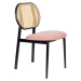 Černá/světle růžová jídelní židle Spike – Zuiver