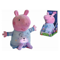 Simba Peppa Pig 2v1 plyšový usínáček hrající + světlo modrý 25 cm