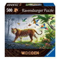 Ravensburger Dřevěné puzzle Tygr v džungli 500 dílků