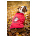 Vsepropejska Bulldog zimní bunda pro psa Barva: Červená, Délka zad (cm): 20, Obvod hrudníku: 30 