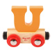 Bigjigs Rail vagónek dřevěné vláčkodráhy - Písmeno U