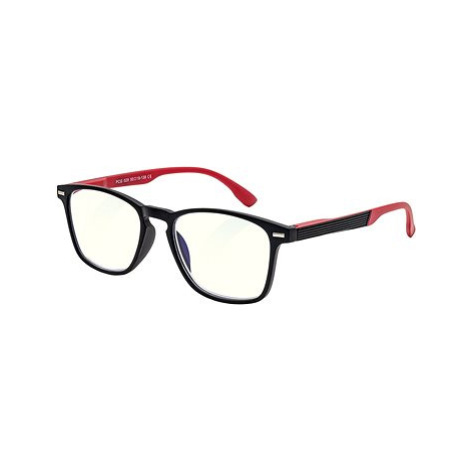 GLASSA Blue Light Blocking Glasses PCG 029, +2,50 dio, černo červené