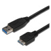 PremiumCord ku3ma05bk Micro USB 3.0 USB A - Micro USB B, MM, 0,5m Černá