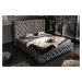 LuxD 27696 Designová postel Laney 180 x 200 cm olivově šedý samet