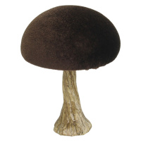 Dekoria Dekoracja Velvet Mushroom 10 cm brown, 9x10 cm