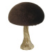 Dekoria Dekoracja Velvet Mushroom 10 cm brown, 9x10 cm