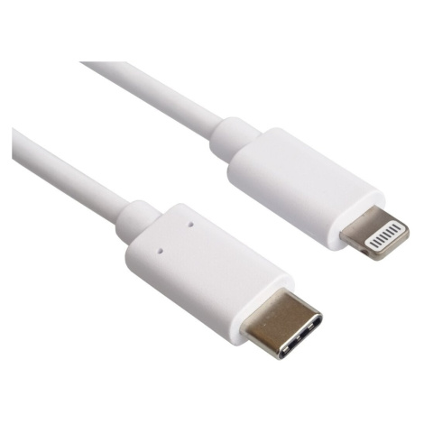 PremiumCord kabel Lightning - USB-C, nabíjecí a datový kabel MFi pro Apple iPhone/iPad, 1m - kip