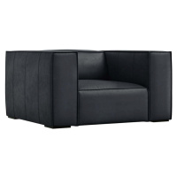 Tmavě modré kožené křeslo Madame – Windsor & Co Sofas