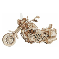 RoboTime 3D dřevěné mechanické puzzle Motorka (cruiser)