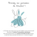 Doudou et Compagnie Paris Doudou Ecru králiček s růžovou dečkou z BIO bavlny 22 cm