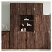 vidaXL Skříň highboard hnědý dub 80 x 42,5 x 249 cm kompozitní dřevo