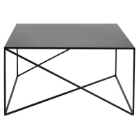 Černý konferenční stolek CustomForm Memo, 100 x 100 cm