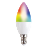 SOLIGHT WZ431 LED SMART WIFI žárovka, svíčka, 5W, E14, RGB, 400lm