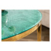 LuxD Designový konferenční stolek Latrisha 80 cm imitace mramoru - zelený