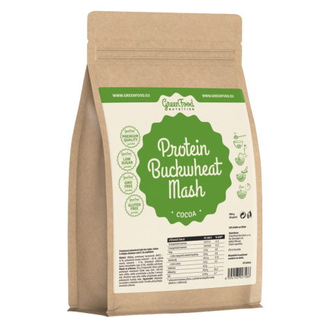 Proteinová kaše GreenFood Nutrition Protein Buckwheat Mash cocoa 500 g
