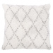 Bílo-šedý bavlněný dekorativní polštář Tiseco Home Studio Geometric, 45 x 45 cm