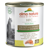 Almo Nature HFC 24 x 280 g - 20 + 4 zdarma - Kuře & losos