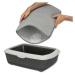 Podložka před toaletu Cat litter tray EVA 35×45cm černá