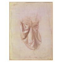 Obrazová reprodukce Drapery study, Leonardo da Vinci, 30 × 40 cm