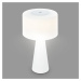 Briloner LED stolní lampa Halo, provoz na baterii, bílá