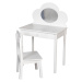 Kosmetický stolek 72,5 x 48,5 x 50 cm se židlí