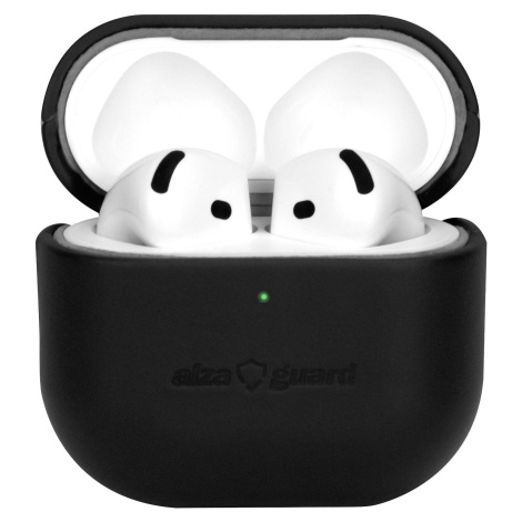 AlzaGuard Genuine Leather Case pro AirPods 4 černé