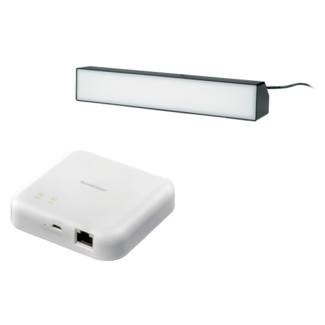 Zigbee 3.0 Smart Home Sada centrální jednotky SGWZ 1 A2 a světelné LED lišty, černá, 2dílná SILVERCREST