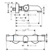 Hansgrohe 13201000 - Vanová baterie termostatická 1001 CL, chrom