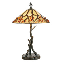 Artistar Stolní lampa Jordis ve stylu Tiffany