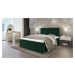 SFAB Kontinentální čalouněná postel MERCURY (140x200 cm) Barva látky: Šedá (Riviera 97)