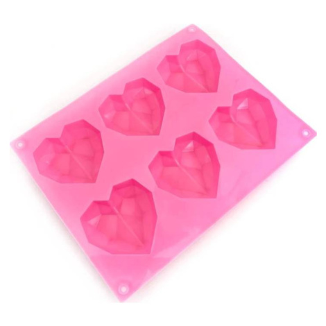 Silikonová forma srdce Diamond Hearts - Happy Sprinkles